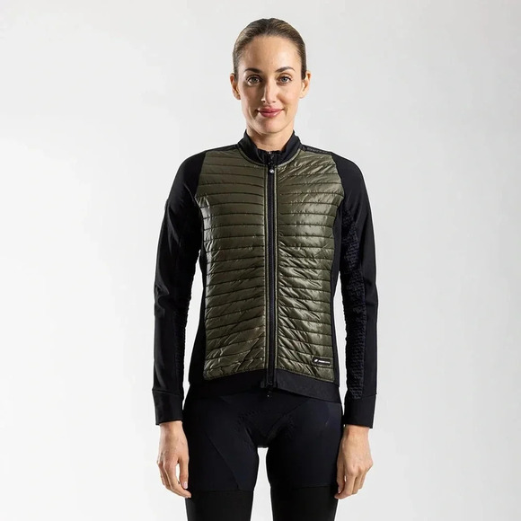 CIOVITA WOMEN'S RUNNING APEX CONTEGO JACKET 2.0 (DARK OLIVE) - Picture 1 of 8